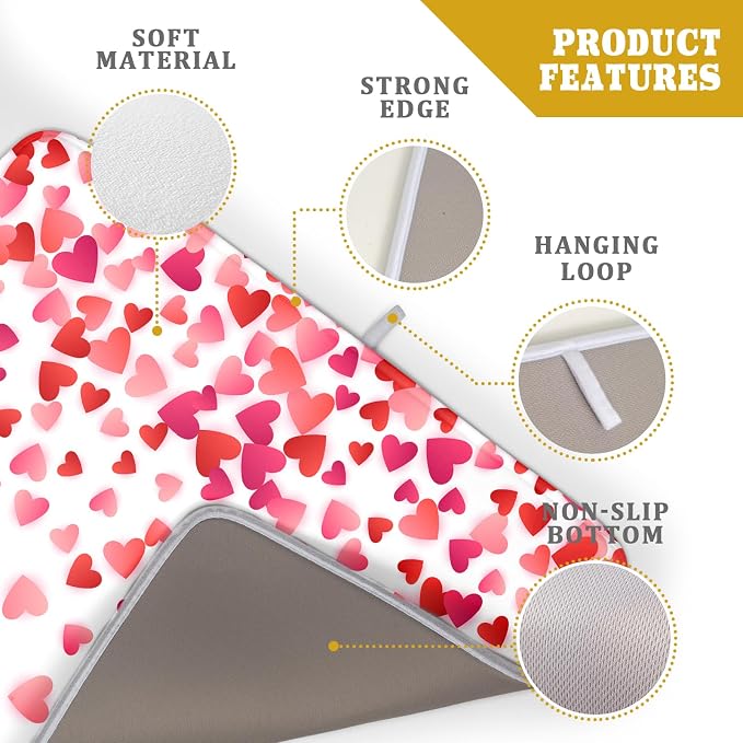 Valentine's Day Dish Drying Mat - Image 4