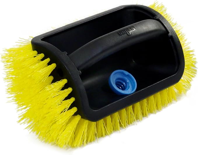 Unger Professional Lock-On 4-Sided Outdoor Scrub Brush, Compatible by Unger