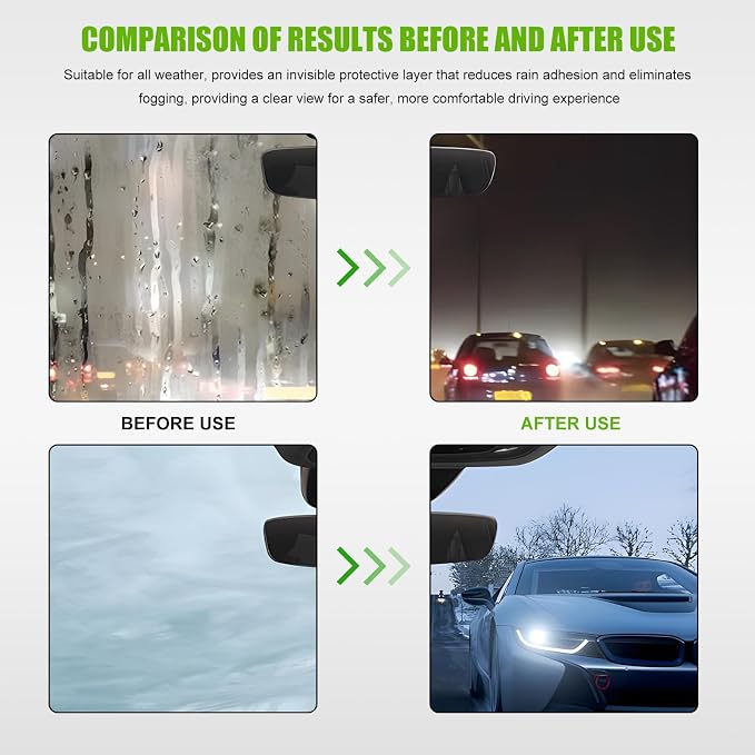 2PCS Automotive Oil Film Cleaning Brush, Reusable Oil Film Remover Streak-Free - Image 4