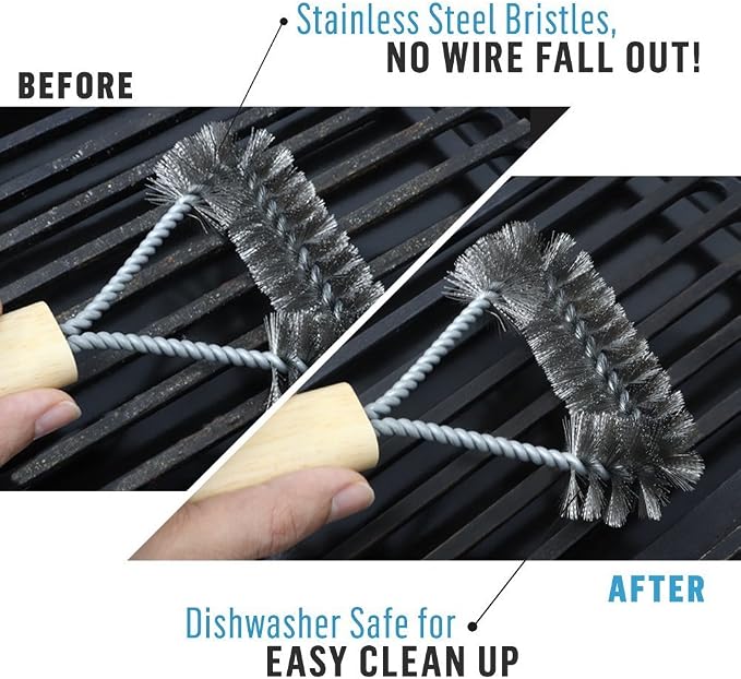 Air Fryer Grill Brush Stainless Steel Accessory Cleaner - Image 2