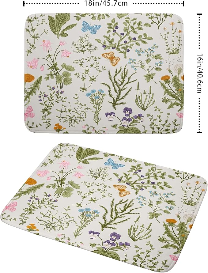 Wild Flowers Plant Dish Drying Mats - Image 2