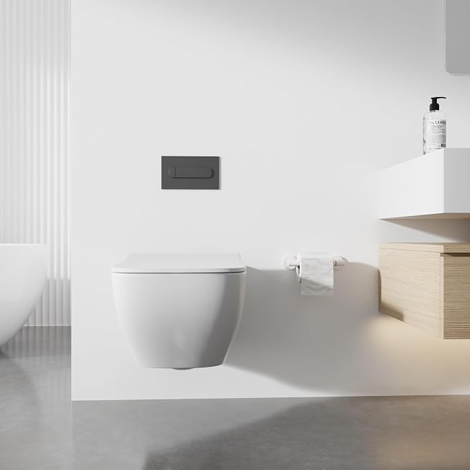 BVL Toilet Paper Holder Matte White Wall Mount Stainless Steel 304 Large Mega - Image 7