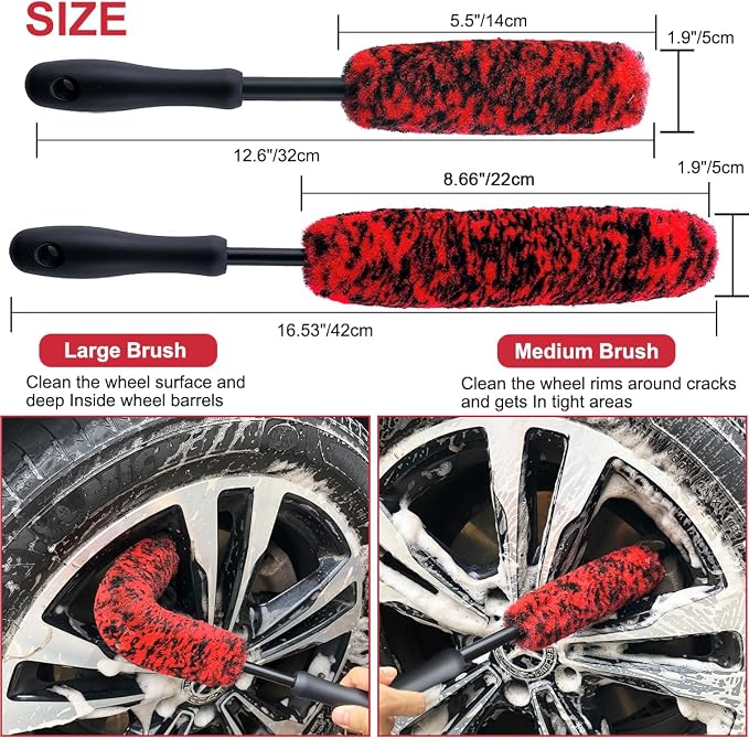9Pcs Wheel Tire Brush Set - Image 2