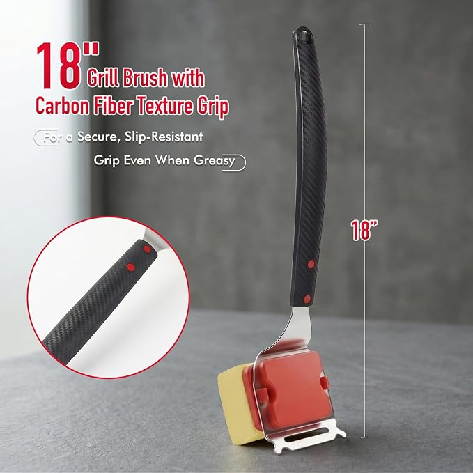 Grill Brush Bristle Free for Outdoor Grill - Image 4
