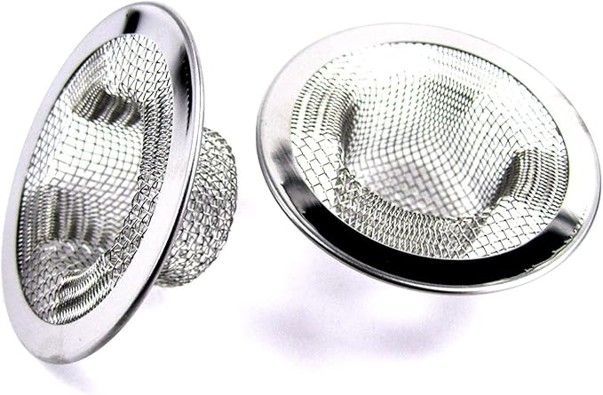 2pcs Metal Sink Strainer Bathtub Drain Hole Hair Catcher Drain Hole Filter Trap by IafandHomeandGarden
