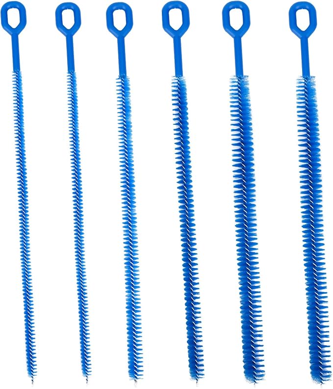 6pcs 12.4in Extra Long Straw Brushes by BOXOB