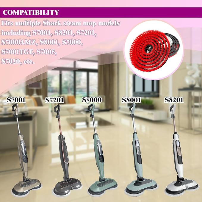 Steam Cleaner Mop Replacement Brush Heads - Image 4