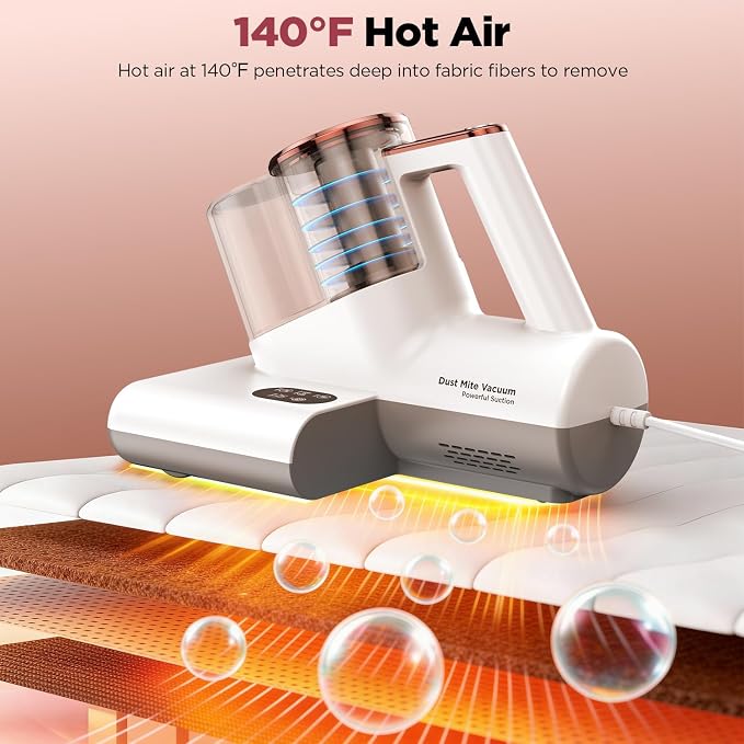 DEVINC Mattress Vacuum Cleaner, 16Kpa 650W Bed Vacuum Cleaner - Image 4
