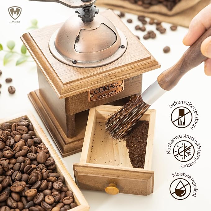 Magnet Professional Coffee Grinder Cleaning Brush Coffee Brush Handling - Image 3