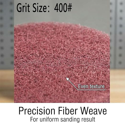 4 Inch 400 Grit Drill Brush Scrubber Scouring Pads, Random Orbital Sander - Image 4