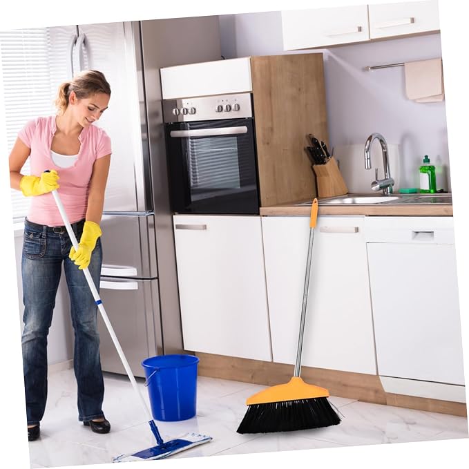 Unomor Stainless Steel Handle Soft Bristle Broom - Image 4