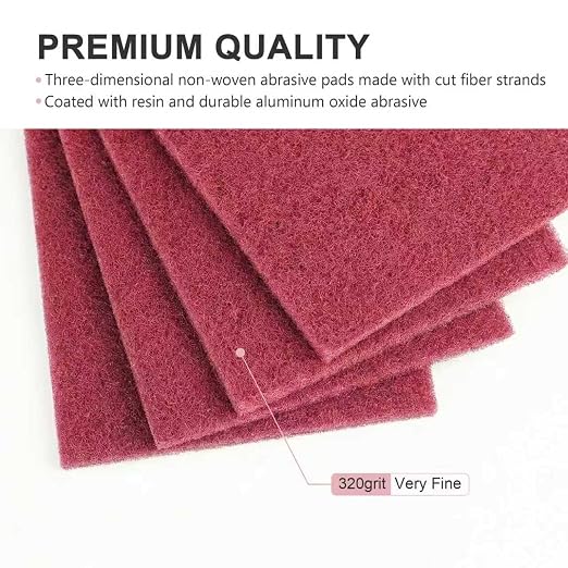 4" x 6" Scuff Pad Maroon 6 Pack - Image 3