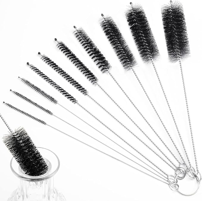 LOVEINUSA Straw Cleaner Brush, 10 Pieces 8.2 Inch Bottle Brush, Nylon Tube by LoveInUsa