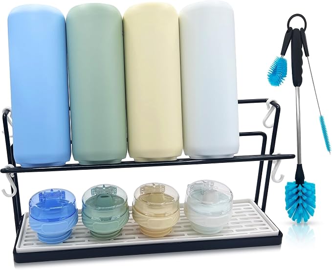 Bottle Drying Rack for Kitchen Countertop by Unknown