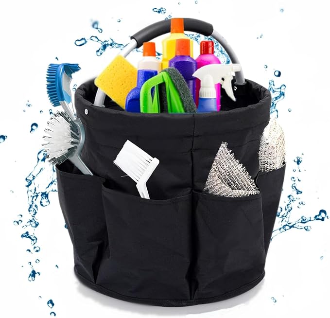 Qivine Cleaning Caddy for Cleaning Supplies, 17L Cleaning Supply Caddy - Image 8