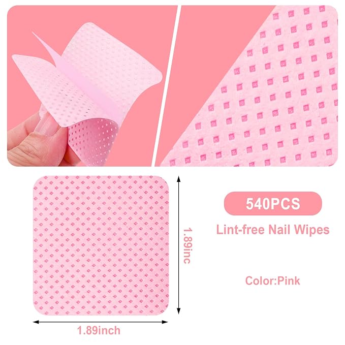 Lint Free Nail Wipes, Super Absorbent Soft Nail Wipes - Image 4