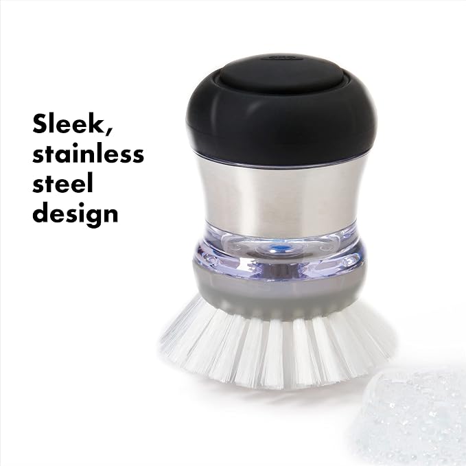OXO Steel Soap Dispensing Palm Brush - Image 3