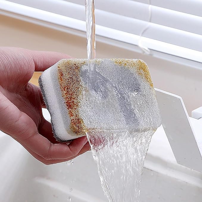 lasenersm 10 Pieces Dishwashing Sponge Kitchen Dishwashing Sponge Non Scratch - Image 5