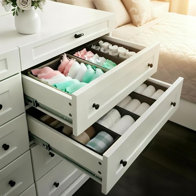Bructhun Sock Drawer Organizer 3 Pack - Image 3
