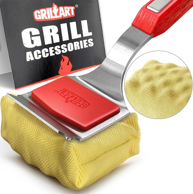 GRILLART Grill Brush Bristle Free. SteamWizards BBQ Replaceable Cleaning Head by GRILLART