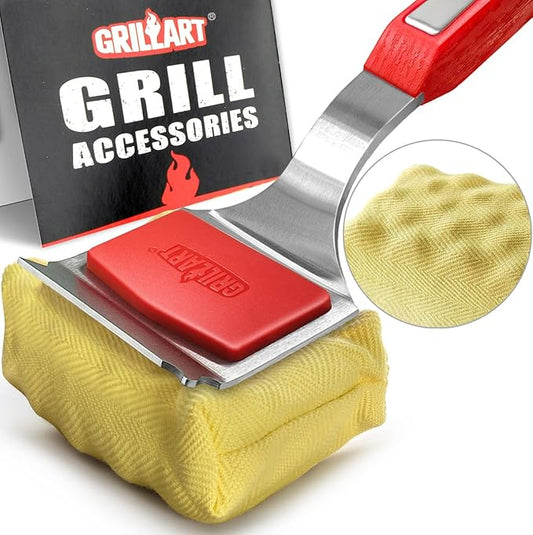 GRILLART Grill Brush Bristle Free. SteamWizards BBQ Replaceable Cleaning Head by GRILLART