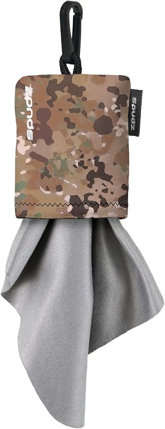 SPUDZ Classic Microfiber Lens Cleaner – Clip-On Pouch, Washable – by ALPINEINNOVATIONS