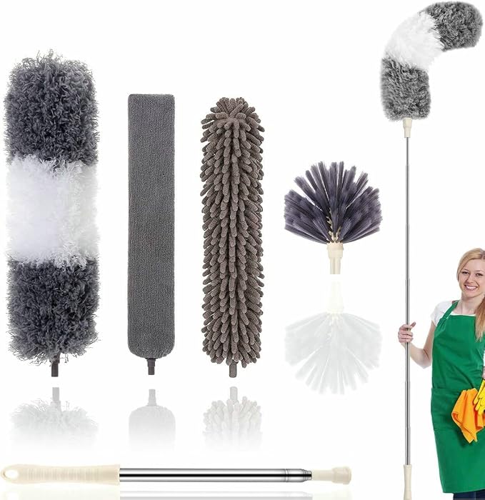 Microfiber Duster Kit High Reach Ceiling Fan Duster by ARAINY