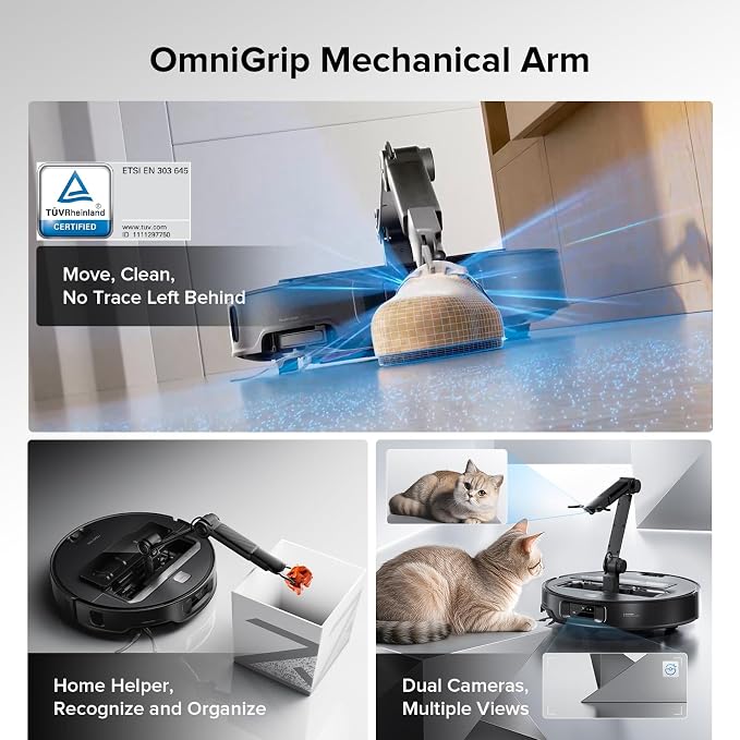 roborock Saros Z70 Robot Vacuum and Mop, OmniGrip Arm, AI-Powered, 000Pa Suction - Image 3