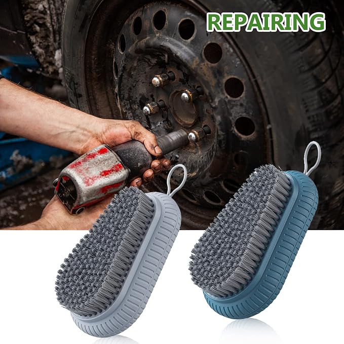2PCS Heavy Duty Nail Brush for Cleaning Fingernails - Image 4