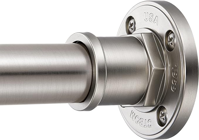 BRIOFOX Industrial Shower Curtain Rod by BRIOFOX