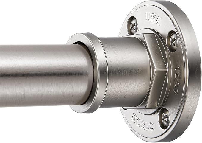 BRIOFOX Industrial Shower Curtain Rod by BRIOFOX