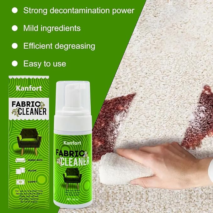 Upholstery Foam Cleaning 2 Pack, No Rinse Fabric Cleaner - Image 3