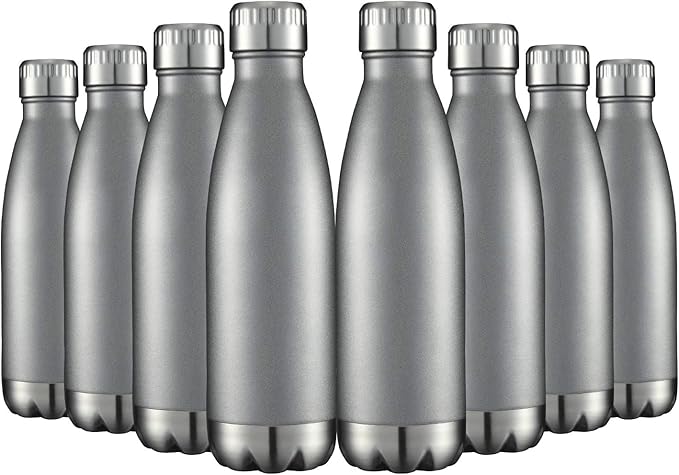 HASLE OUTFITTERS 17oz Stainless Steel Water Bottles Bulk, Vacuum Insulated by HASLEOUTFITTERS