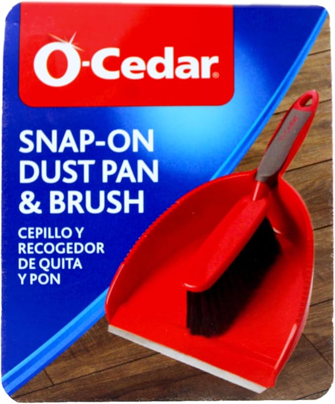 O-Cedar Snap-On Dust Pan & Brush Set - Image 3