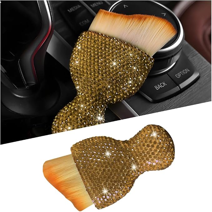 Bling Car Detailing Brush, Crystal Rhinestone Non-Scratch Vehicle Cleaning Dust by Unknown