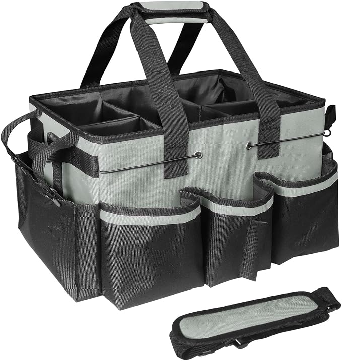Cleaning Bags for Housekeepers, Large Cleaning Supplies Organizer by BOHEMIABY