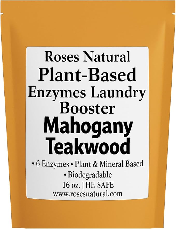 Natural Enzyme Laundry Booster – Mahogany Teakwood | Deep Clean by RosesNatural