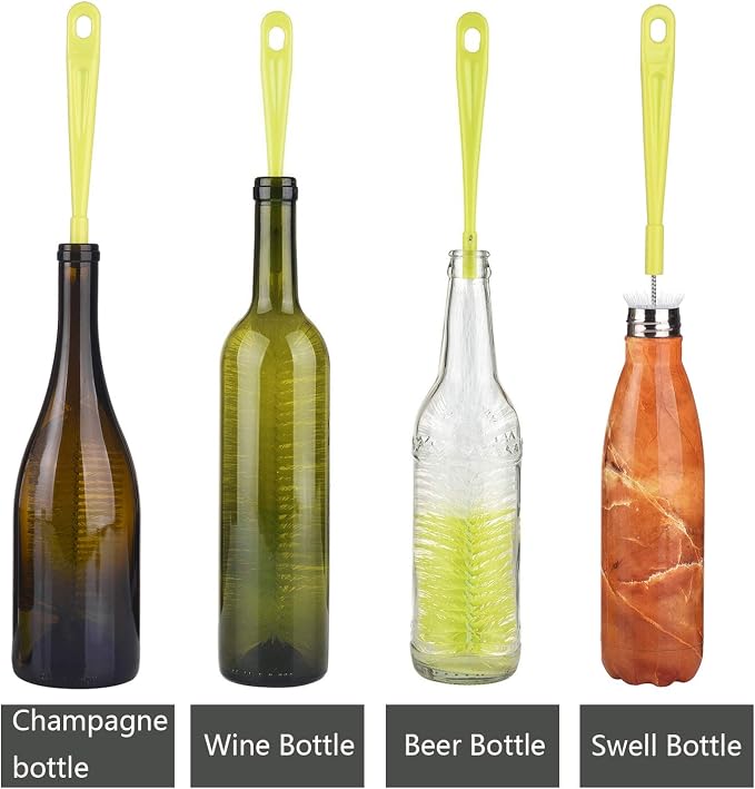 ALINK 3-Pack Long Narrow Neck Bottle Cleaning Brush - Image 4
