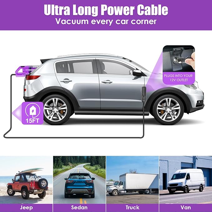 Viewsun 17PCS Car Cleaning Kit, Detailing Brush Set, Windshield Cleaner - Image 8