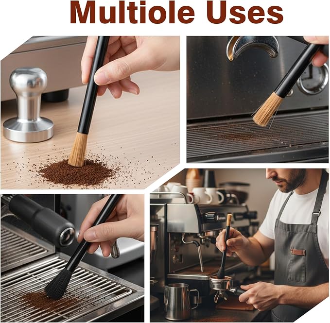 2Pcs Coffee Grinder Cleaning Brushes, Dual-Head Coffee Grinder Brush, Barista - Image 5
