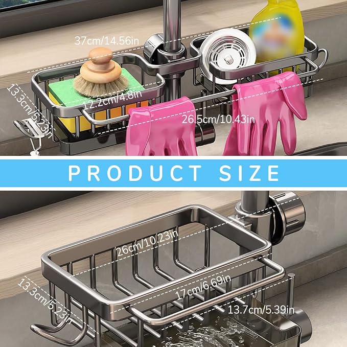 Sink Organizer Rack for Kitchen and Bathroom, 2024 New Kitchen Sink Faucet - Image 5