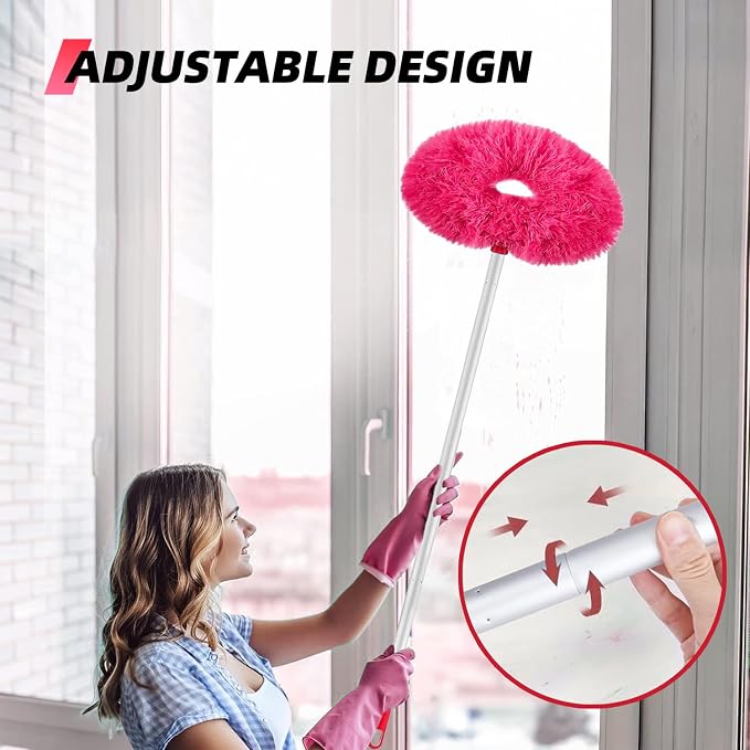 DRQ Ceiling Fan Cleaner Duster, 2 Pack Reusable Microfiber Duster - Image 4