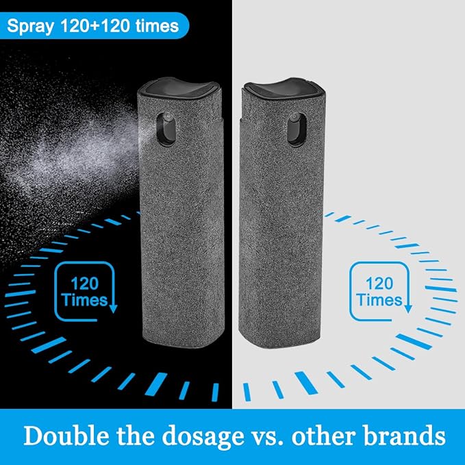 walrfid 2 Pack Computer Screen Cleaner, MacBook Screen Cleaner Spray and Wipe - Image 6