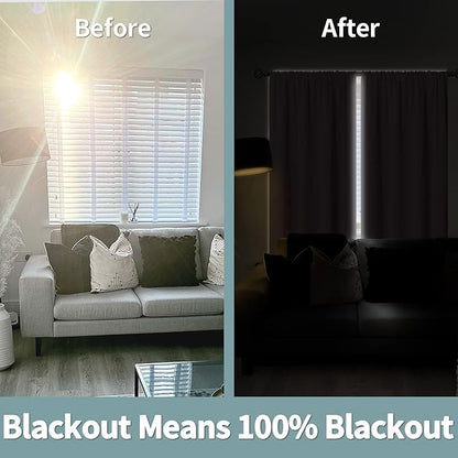 BGment Pink Blackout Curtains for Nursery, Short Kids Curtains Thermal Insulated Noise Canceling Full Sun Block Girls Baby Room Curtains 45 Inch Length, 2 Panels, Each Small Drape 52 Inch Wide