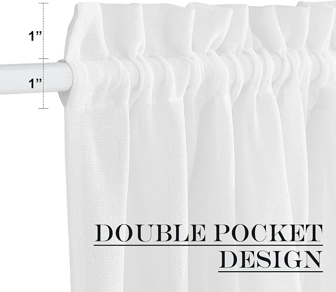 NICETOWN Sheer Door Curtain, Side Curtains - Image 2