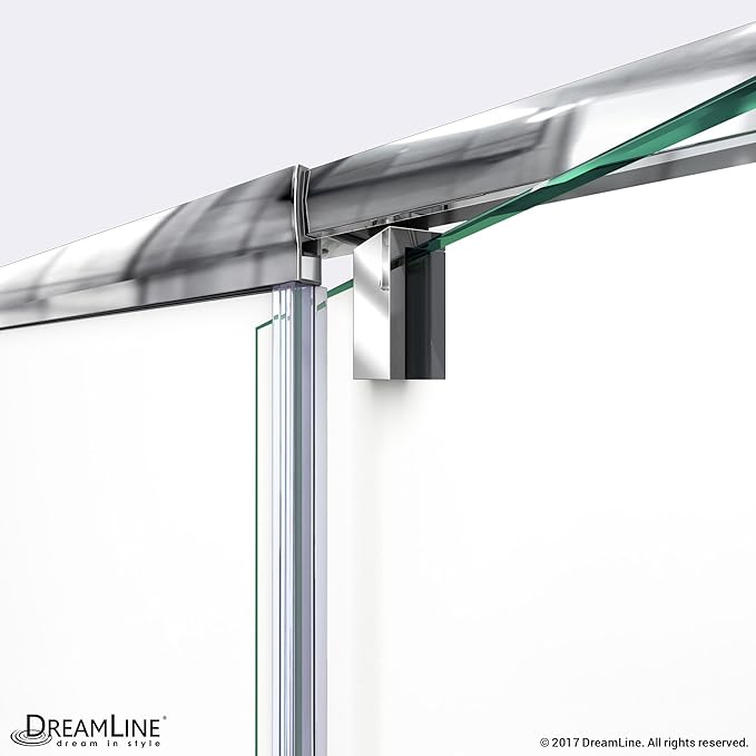 DreamLine Flex 28-32 in. W x 72 in. H Semi-Frameless Pivot Shower Door in - Image 4