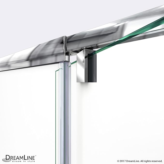DreamLine Flex 32-36 in. W x 72 in. H Semi-Frameless Pivot Shower Door in - Image 4