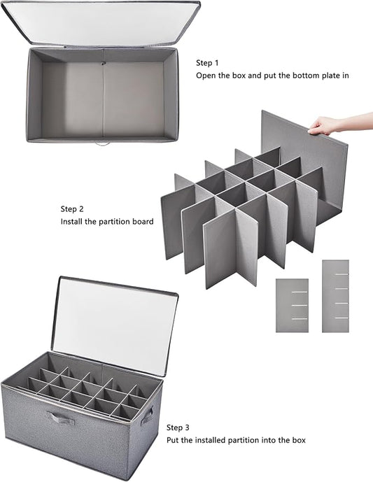 Shoe Storage Organizer for Closet, Shoe Box Organizer, Space Saving Foldable - Image 2