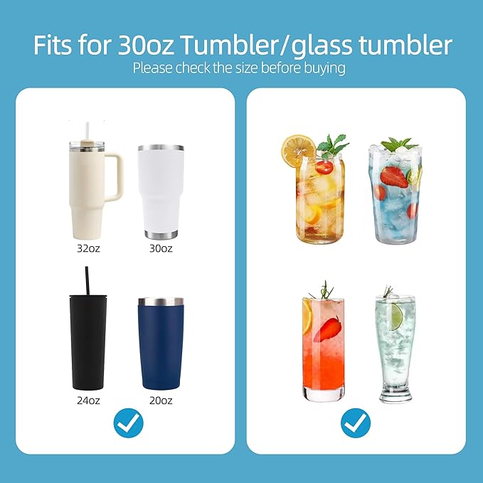 30 oz Stainless Metal Straws for 30 oz Stanley Tumbler - Image 2