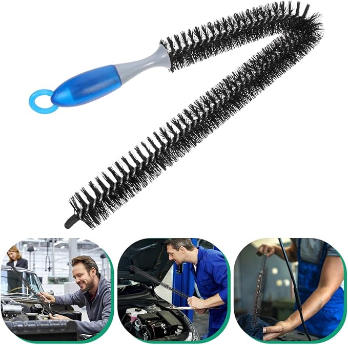 Radiator Brush Cleaner with Long Flexible Handle 29 Inch Engine Cleaning Brush - Image 9